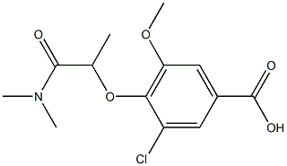 3-chloro-4-[1-(dimethylcarbamoyl)ethoxy]-5-methoxybenzoic acid