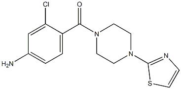 3-chloro-4-{[4-(1,3-thiazol-2-yl)piperazin-1-yl]carbonyl}aniline|