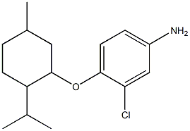 3-chloro-4-{[5-methyl-2-(propan-2-yl)cyclohexyl]oxy}aniline Struktur