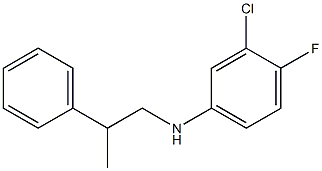 3-chloro-4-fluoro-N-(2-phenylpropyl)aniline