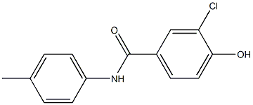 3-chloro-4-hydroxy-N-(4-methylphenyl)benzamide 化学構造式