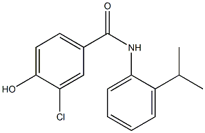 3-chloro-4-hydroxy-N-[2-(propan-2-yl)phenyl]benzamide Struktur