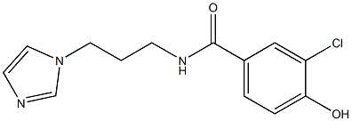3-chloro-4-hydroxy-N-[3-(1H-imidazol-1-yl)propyl]benzamide Structure