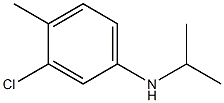 3-chloro-4-methyl-N-(propan-2-yl)aniline,,结构式