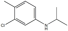 3-chloro-4-methyl-N-(propan-2-yl)aniline 化学構造式