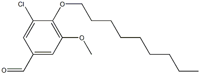 3-chloro-5-methoxy-4-(nonyloxy)benzaldehyde Struktur