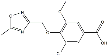 3-chloro-5-methoxy-4-[(5-methyl-1,2,4-oxadiazol-3-yl)methoxy]benzoic acid
