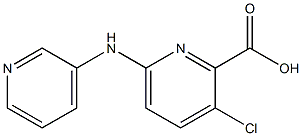 3-chloro-6-(pyridin-3-ylamino)pyridine-2-carboxylic acid,,结构式