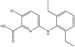 3-chloro-6-[(2,6-diethylphenyl)amino]pyridine-2-carboxylic acid|