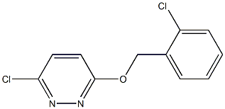 3-chloro-6-[(2-chlorobenzyl)oxy]pyridazine 结构式