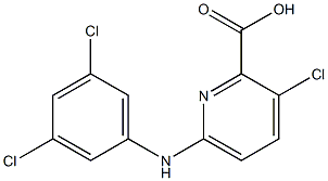 3-chloro-6-[(3,5-dichlorophenyl)amino]pyridine-2-carboxylic acid Structure