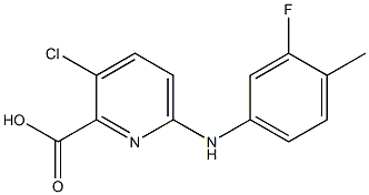 3-chloro-6-[(3-fluoro-4-methylphenyl)amino]pyridine-2-carboxylic acid