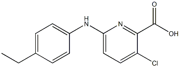 3-chloro-6-[(4-ethylphenyl)amino]pyridine-2-carboxylic acid|