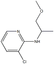 3-chloro-N-(1-methoxypropan-2-yl)pyridin-2-amine Struktur