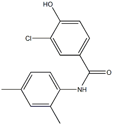 3-chloro-N-(2,4-dimethylphenyl)-4-hydroxybenzamide,,结构式