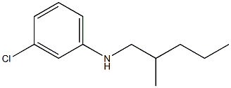 3-chloro-N-(2-methylpentyl)aniline,,结构式