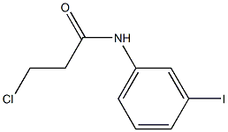 3-chloro-N-(3-iodophenyl)propanamide,,结构式