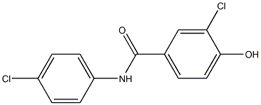 3-chloro-N-(4-chlorophenyl)-4-hydroxybenzamide Structure