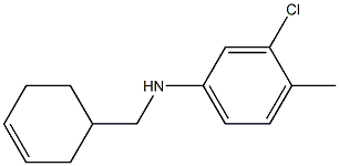 3-chloro-N-(cyclohex-3-en-1-ylmethyl)-4-methylaniline|