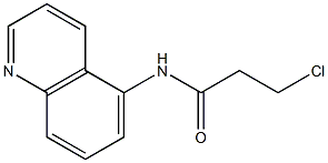 3-chloro-N-(quinolin-5-yl)propanamide,,结构式