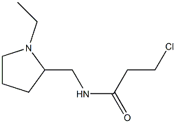 3-chloro-N-[(1-ethylpyrrolidin-2-yl)methyl]propanamide Structure