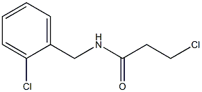 3-chloro-N-[(2-chlorophenyl)methyl]propanamide Structure