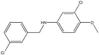 3-chloro-N-[(3-chlorophenyl)methyl]-4-methoxyaniline