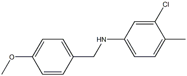  3-chloro-N-[(4-methoxyphenyl)methyl]-4-methylaniline