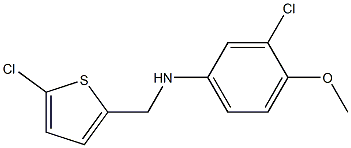 3-chloro-N-[(5-chlorothiophen-2-yl)methyl]-4-methoxyaniline