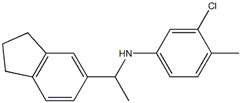  3-chloro-N-[1-(2,3-dihydro-1H-inden-5-yl)ethyl]-4-methylaniline