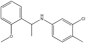  3-chloro-N-[1-(2-methoxyphenyl)ethyl]-4-methylaniline