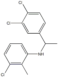  3-chloro-N-[1-(3,4-dichlorophenyl)ethyl]-2-methylaniline