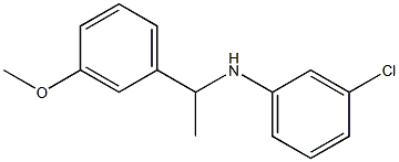 3-chloro-N-[1-(3-methoxyphenyl)ethyl]aniline,,结构式