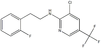 3-chloro-N-[2-(2-fluorophenyl)ethyl]-5-(trifluoromethyl)pyridin-2-amine Struktur