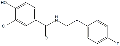 3-chloro-N-[2-(4-fluorophenyl)ethyl]-4-hydroxybenzamide Structure