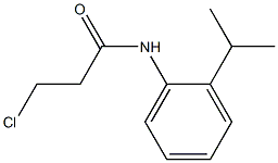 3-chloro-N-[2-(propan-2-yl)phenyl]propanamide,,结构式