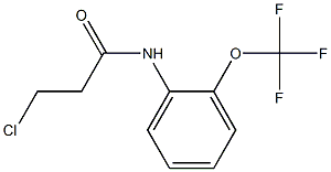 3-chloro-N-[2-(trifluoromethoxy)phenyl]propanamide Structure