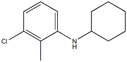 3-chloro-N-cyclohexyl-2-methylaniline,,结构式