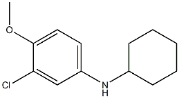 3-chloro-N-cyclohexyl-4-methoxyaniline Structure