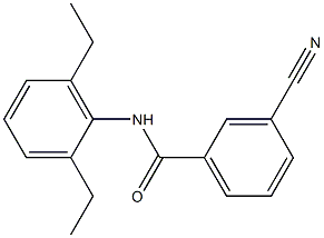 3-cyano-N-(2,6-diethylphenyl)benzamide Structure