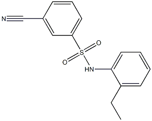 3-cyano-N-(2-ethylphenyl)benzenesulfonamide,,结构式