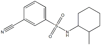 3-cyano-N-(2-methylcyclohexyl)benzene-1-sulfonamide