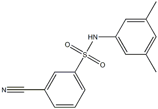 3-cyano-N-(3,5-dimethylphenyl)benzene-1-sulfonamide