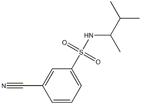  3-cyano-N-(3-methylbutan-2-yl)benzene-1-sulfonamide