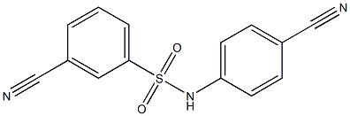 3-cyano-N-(4-cyanophenyl)benzenesulfonamide