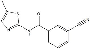 3-cyano-N-(5-methyl-1,3-thiazol-2-yl)benzamide