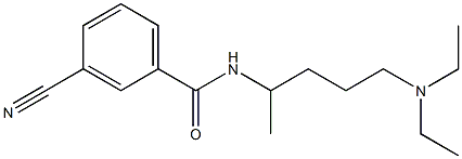 3-cyano-N-[4-(diethylamino)-1-methylbutyl]benzamide