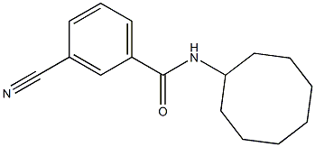 3-cyano-N-cyclooctylbenzamide Structure