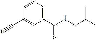 3-cyano-N-isobutylbenzamide,,结构式
