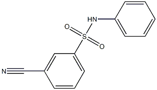 3-cyano-N-phenylbenzene-1-sulfonamide Structure